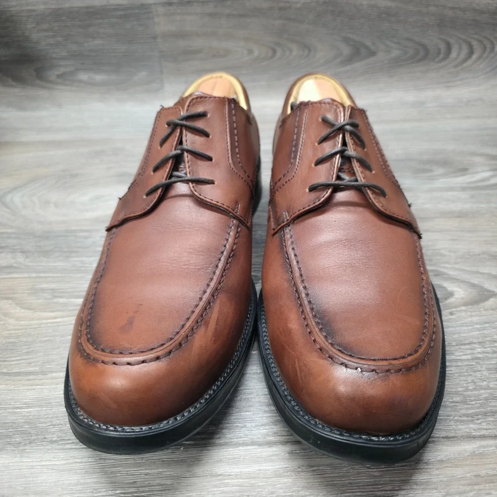 Ralph Lauren Chaps Dress Shoes Mens‎ 10.5M Brown Oxford Leather Old Money Preppy